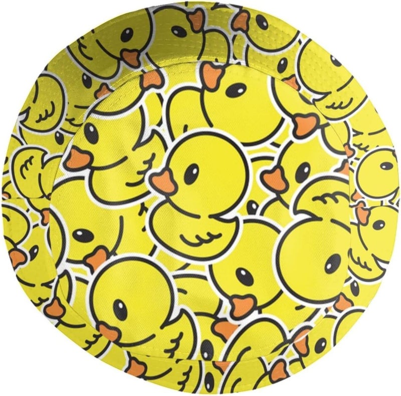 TUSBUIR Funny Duck Bucket Hat Fisherman Hat Beach Travel Sun Hat Outdoor Cap for Unisex Men Women - Image 4